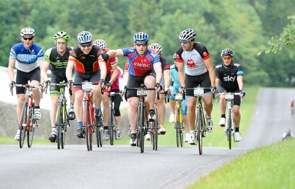 Steve Gordon (5293), Richard Gordon (5292), Andy Evans (5233), and some others, Long One Sportive, 20th June 2015