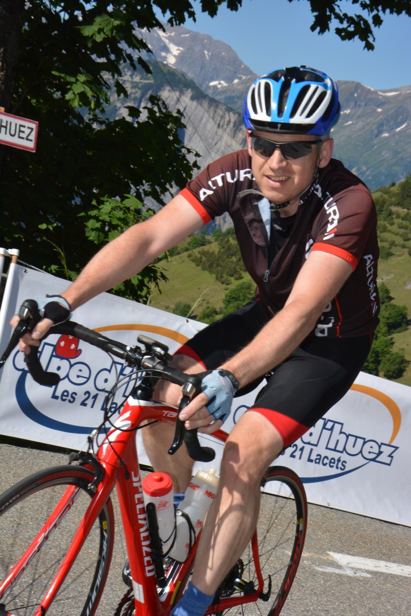 Steve Gordon, Alpe d'huez, July 2014.